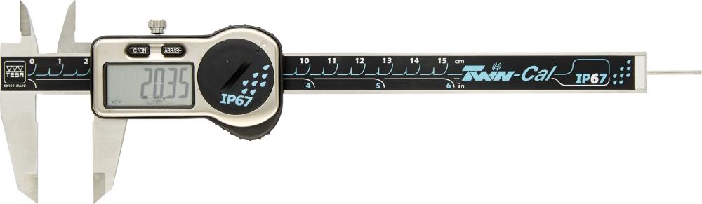 Produktbild Tesa Technology Digitaler Taschenmessschieber TWINCAL 150mm RT IP67