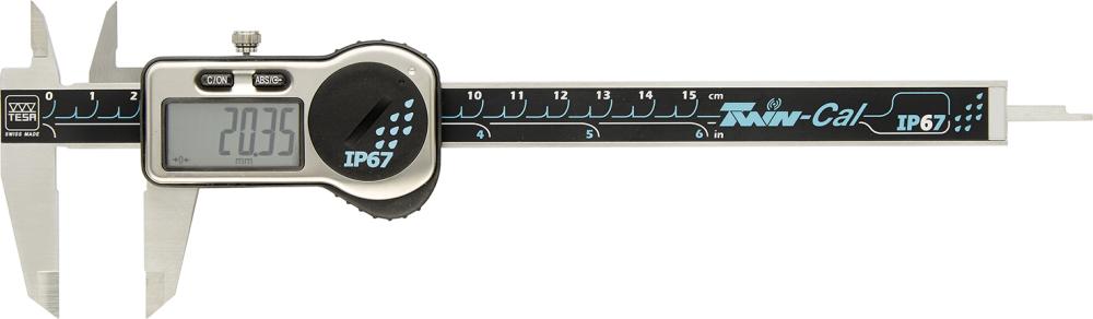 Produktbild Tesa Technology Digitaler Taschenmessschieber TWINCAL 200mm ET AR IP67