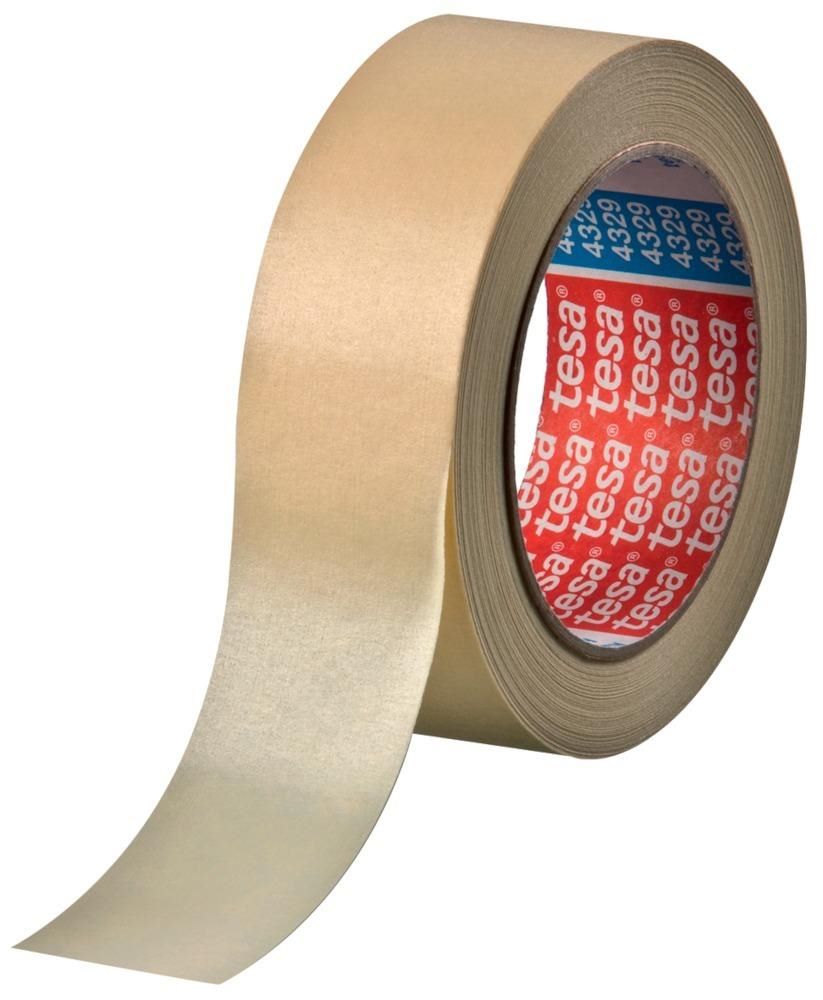 Produktbild Tesa  Papierabdeckband krepp 4329 pastellgelb 30 mm Rolle mit 50 Meter
