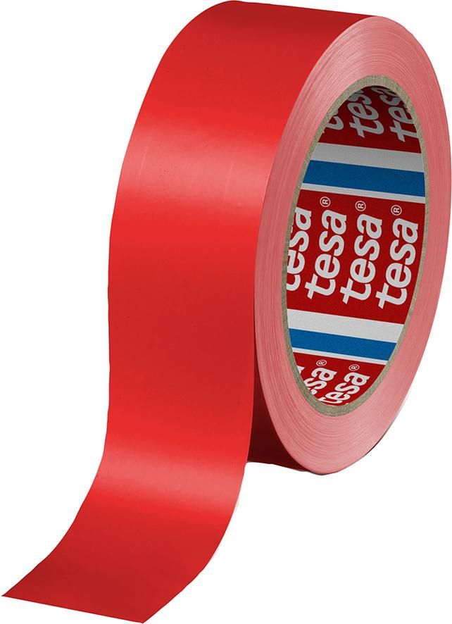 Produktbild Tesa  Verpackungsklebeband PVC 60404 rot 12 mm Rolle mit 66 Meter