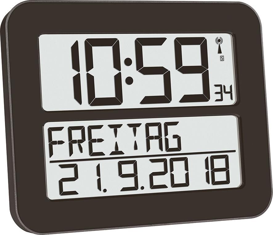 Produktbild TFA Funkuhr Timeline Max mit Weckfunktion