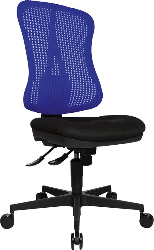 Produktbild Topstar Drehstuhl Head Point SY schwarz Netzrückenlehne blau bild 2