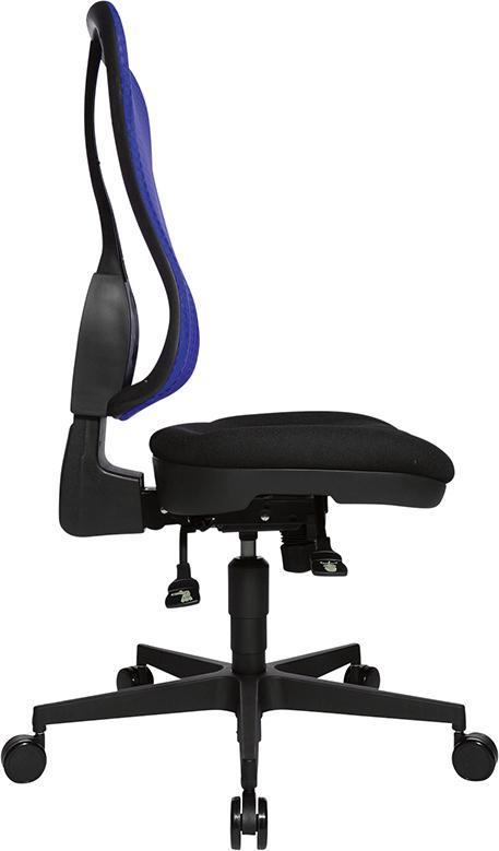 Produktbild Topstar Drehstuhl Head Point SY schwarz Netzrückenlehne blau bild 3