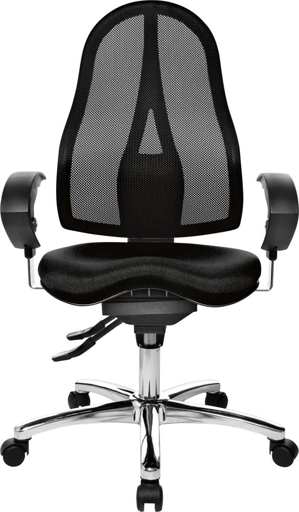 Produktbild Topstar Drehstuhl Sitness 15 schwarz mit Netzrückenlehne schwarz
