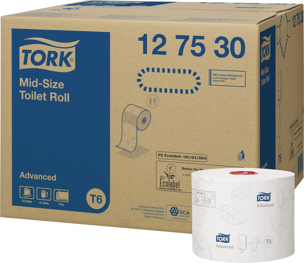 Produktbild Tork Advanced Toielettenpapier Midi T6 2 Lagen