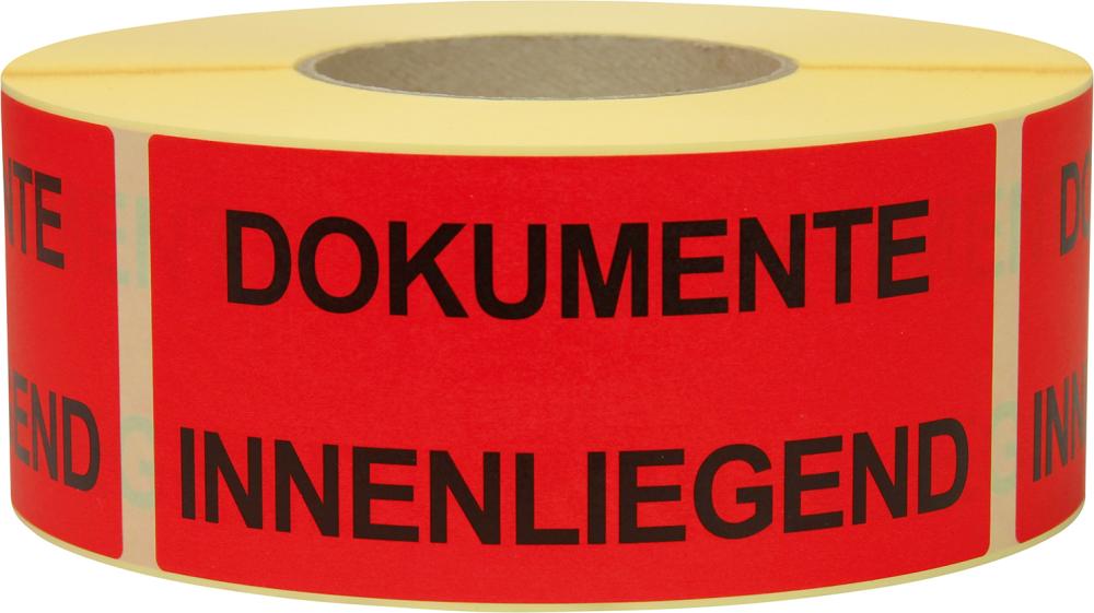 Produktbild Trans-Pak Hinweis Etiketten Dokumente Innenliegend