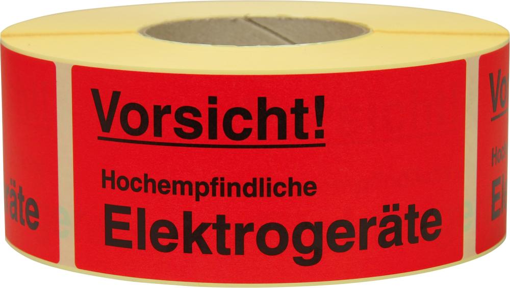 Produktbild Trans-Pak Hinweis Etiketten Empfindliche Elektronik