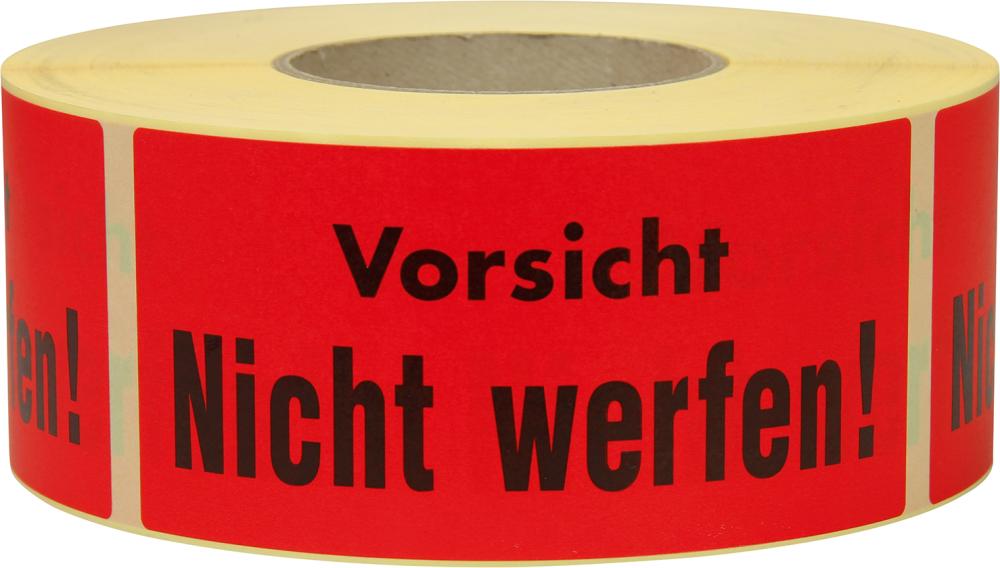 Produktbild Trans-Pak Hinweis Etiketten Vorsicht nicht werfen