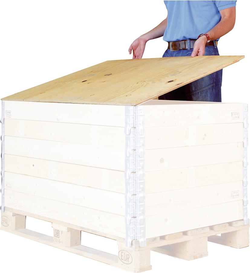 Produktbild Trans-Pak Holzaufsatzdeckel 800x600x8mm für Holzaufsatzrahmen