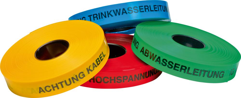 Produktbild Trassen Warnband Achtung LWL Kabel