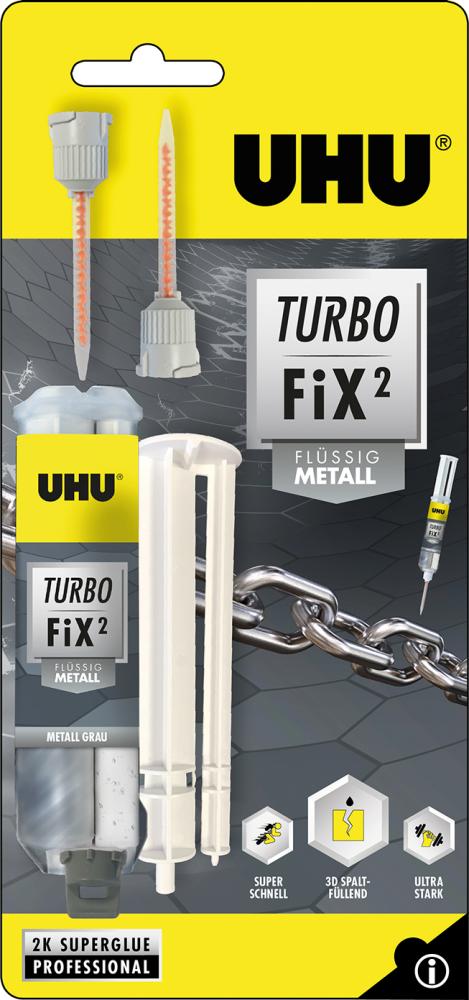 Produktbild Uhu Kleber Turbo Fix flüssig Metall 10g Klebstoff