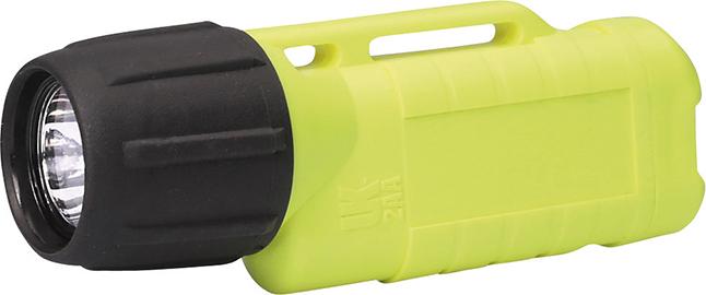 Produktbild UK LED Taschenlampe Helmlampe UK 2AA Zone 2 mit Heckschalter