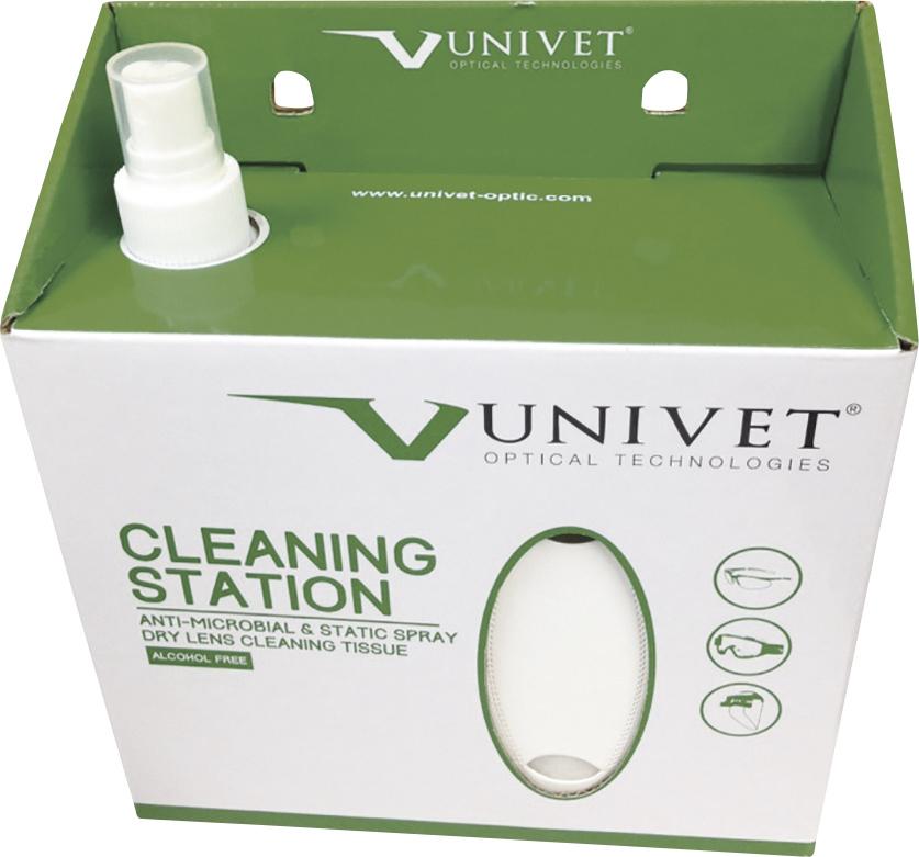 Produktbild Univet Brillen Reinigungsstation 250 ml und 280 Tücher