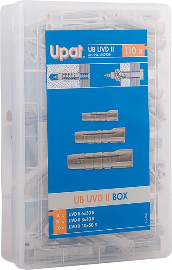 Produktbild Upat Box Universaldübel ohne Schrauben 110 teilig