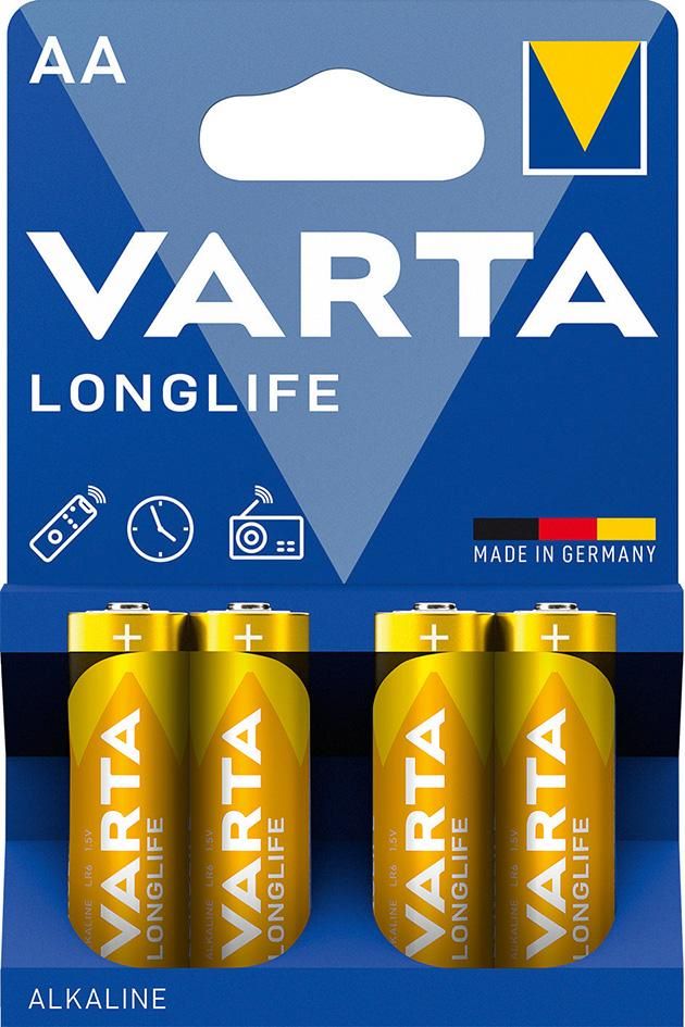 Produktbild VARTA Batterie LONGLIFE Mignon AA LR 6 4er Blister