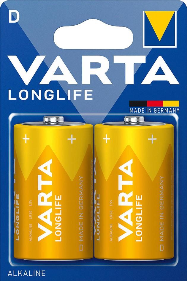 Produktbild VARTA Batterie longlife Mono D LR 20 2er Blister