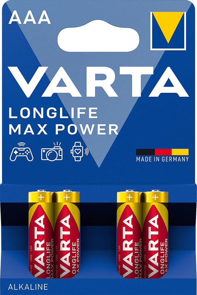 Produktbild VARTA Batterie LONGLIFE Max Power AAA 4er Blister