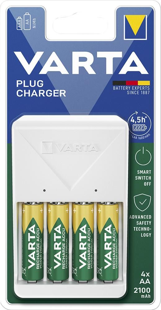 Produktbild VARTA Plug Charger 4 x AA 56706 2100mAh