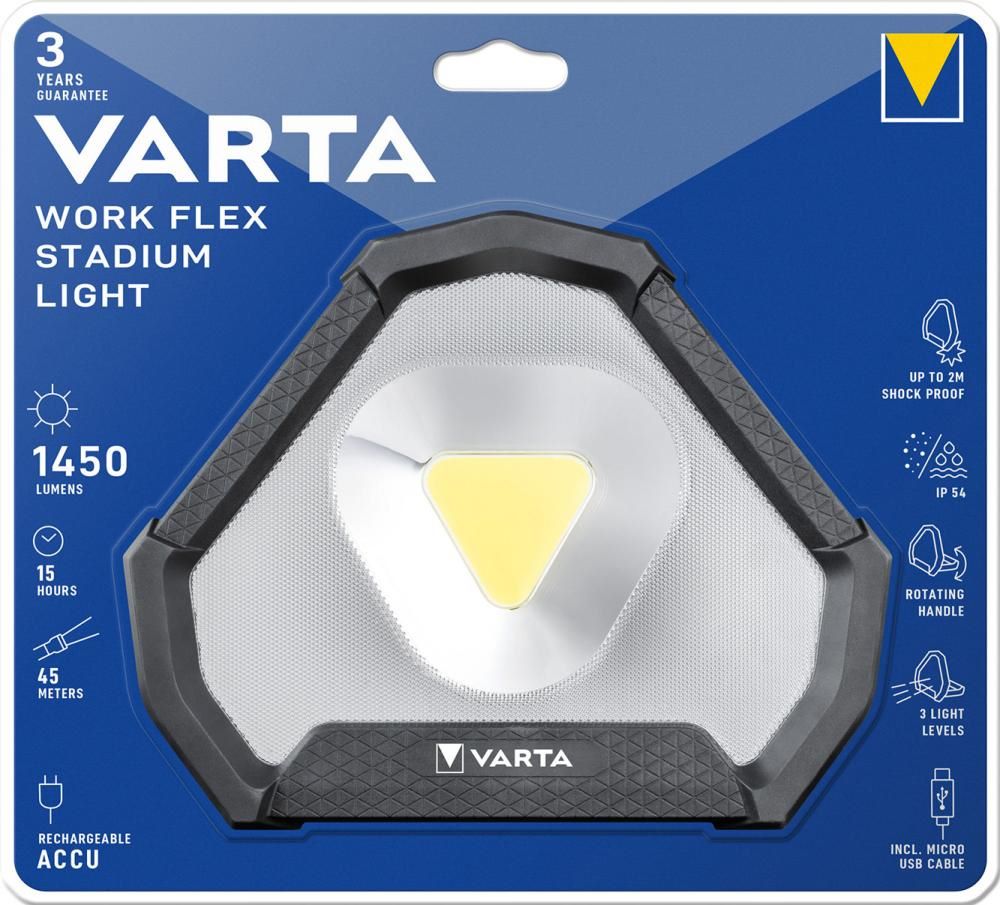 Produktbild VARTA Arbeitsleuchte Work Flex Stadium Light 1450 Lumen