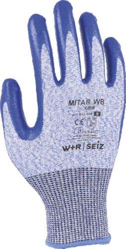 Produktbild W+R Schnittschutzhandschuh Mitar WB Eco Grip Größe 9 blau schwarz