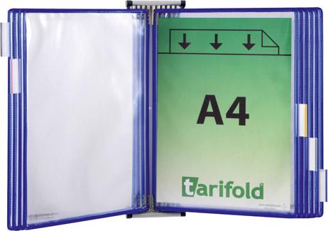 Produktbild Tarifold Wandelement A4 grau 10 Tafeln blau