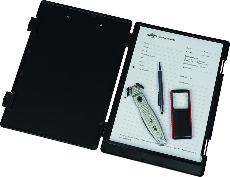 Produktbild Wedo Klemmbrett A4 schwarz mit Aufbewahrungsfach bild 3