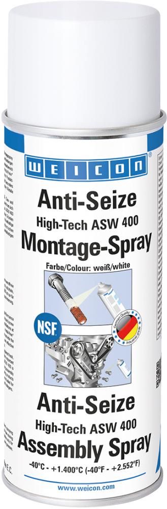 Produktbild Weicon Montagespray Anti Seize HighTech ASW-400 Sprühdose mit 400 ml