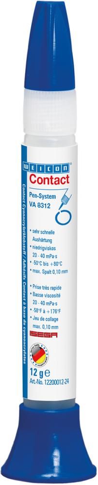 Produktbild Weicon Klebstoff Cyanacrylat Contact VA 8312 Pen mit 30 g