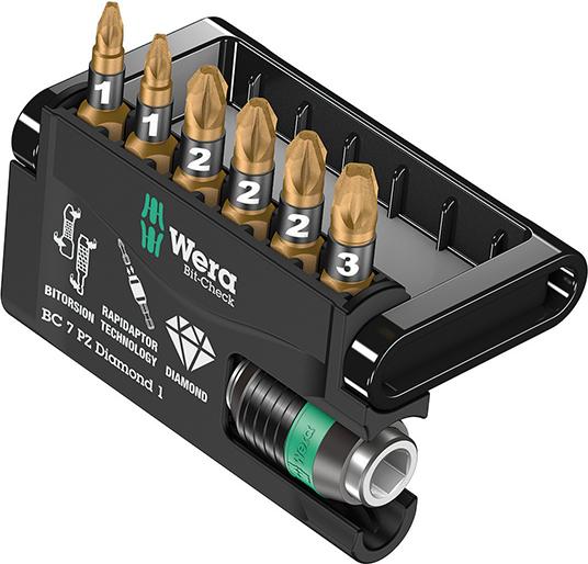 Produktbild Wera Bit Satz Bit Check 7 PZ Diamond 1 7 Teile