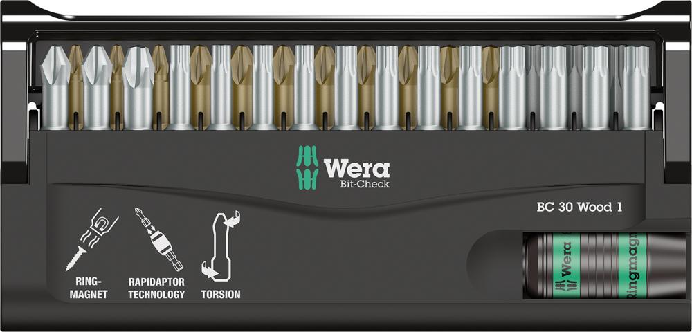 Produktbild Wera Bit Satz Bit Check 30 Wood 1 30 Teile