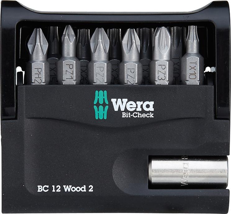 Produktbild Wera Bit Satz Bit Check 12 Wood 2 12 Teile
