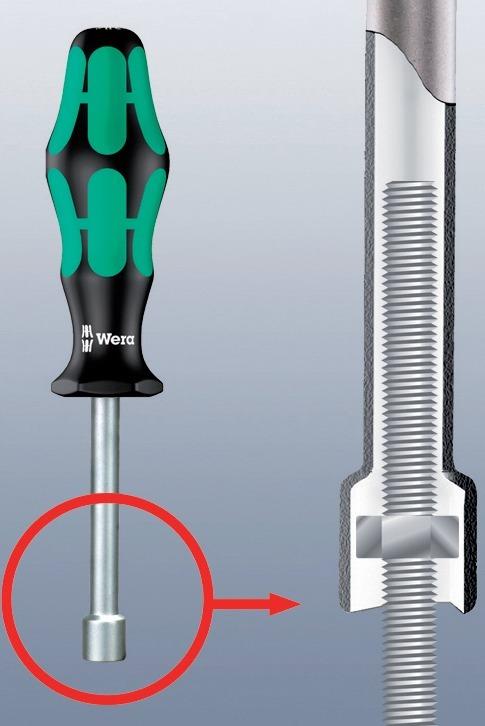 Produktbild Wera Schraubendreher 395 HOLO Stechschlüssel sechskant 13,0 x 80 mm bild 3
