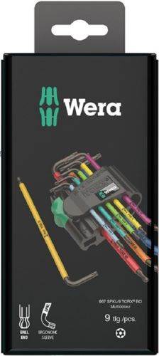 Produktbild Wera Winkelschraubendreher Satz Multicolor Torx mit Kugelkopf 9 Teile bild 8