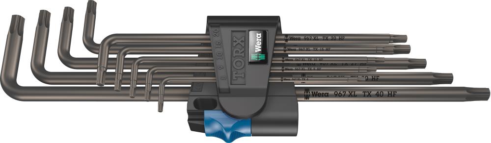 Produktbild Wera Winkelschraubendreher Satz Torx lang mit Haltefunktion 9 Teile