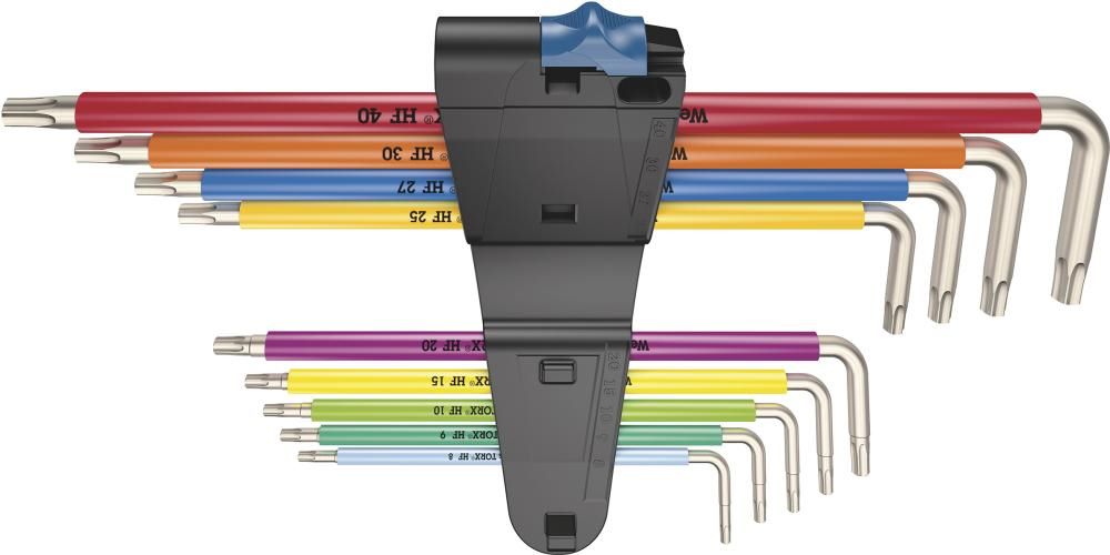 Produktbild Wera Winkelschraubendreher Satz lang Edelstahl 9 teilig T8-T40 bild 5