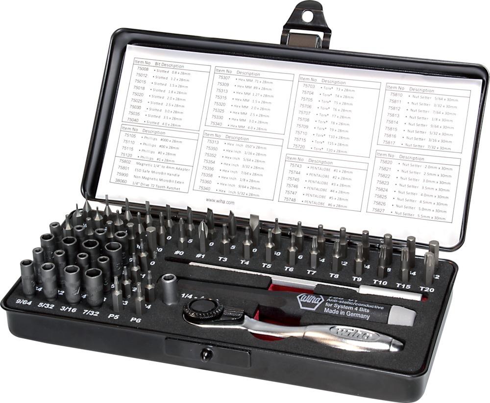 Produktbild Wiha MicroBit Satz 65t teilig