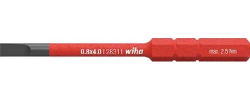 Produktbild Wiha Wechselklinge slimBit VDE Schlitz 3,0 x 75 mm
