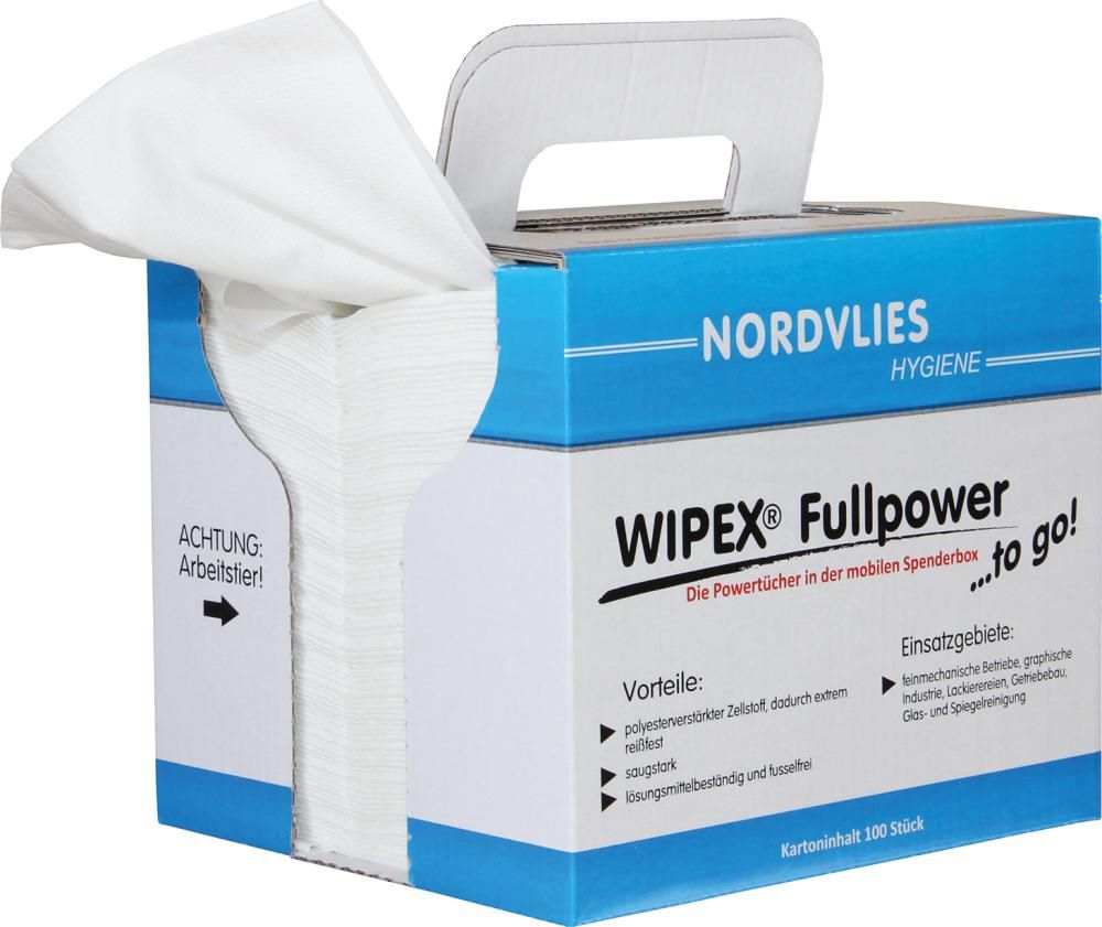Produktbild Wipex Wischtücher Fullpower weiß Box mit 100 Tücher 32 x 38 cm