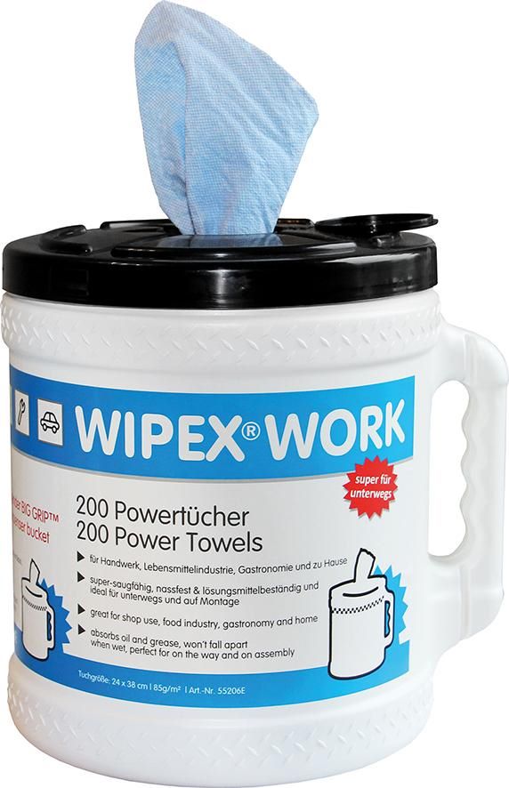 Produktbild Wipex Wischtuchspender Work Big Grip Dispenser inklusive Rolle mit 200 Blatt