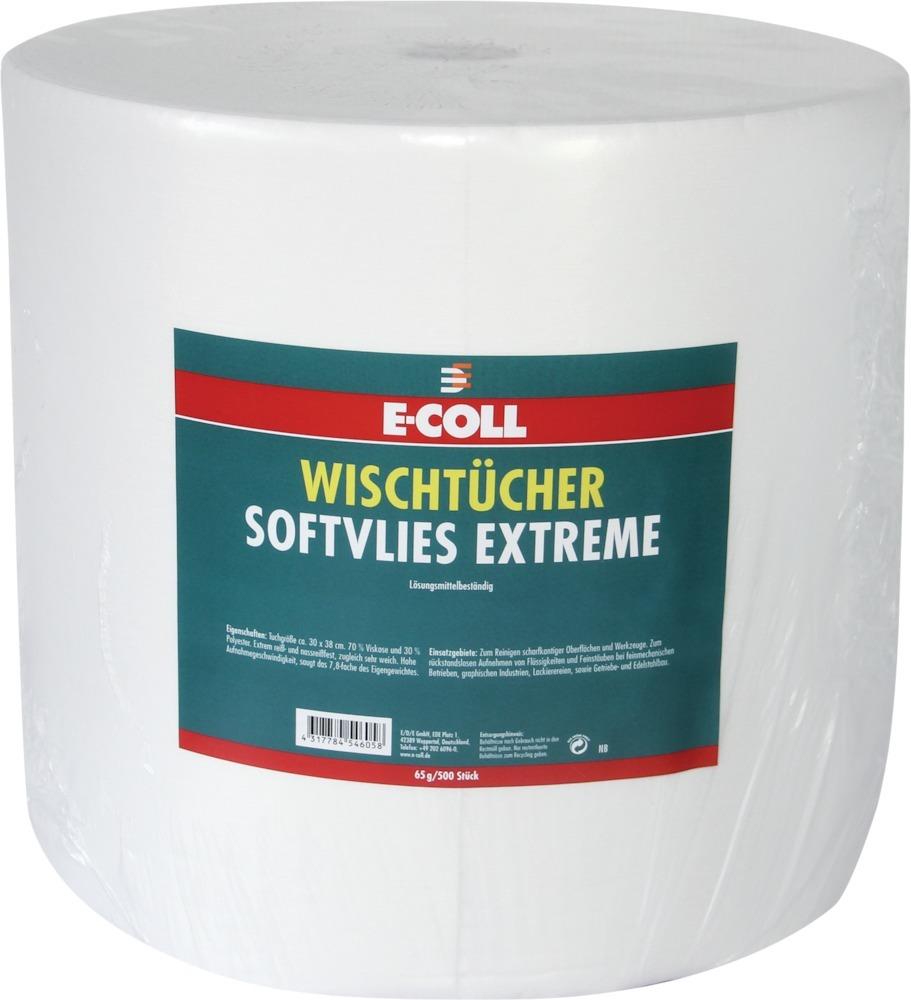Produktbild E-Coll Wischtuch Softvlies Extreme 500 Blatt 30 x 38 mm