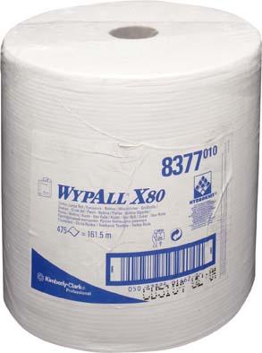 Produktbild Kimberly-Clark Wischtücher Wypall X80 weiß 31,5 x 34 cm 475 Blatt