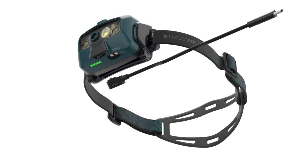 Produktbild Aufladbare Stirnlampe mit automatischer Steuerung, Digitalfokus und rotem Frontl bild 3