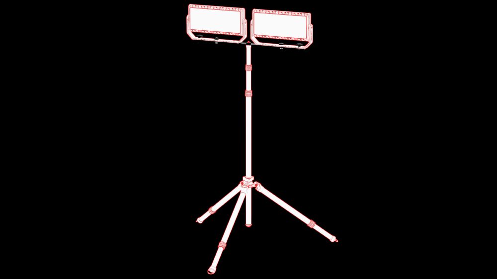 Produktbild Doppel-Stativhalterung für Ledlenser Stativ 3m bild 2