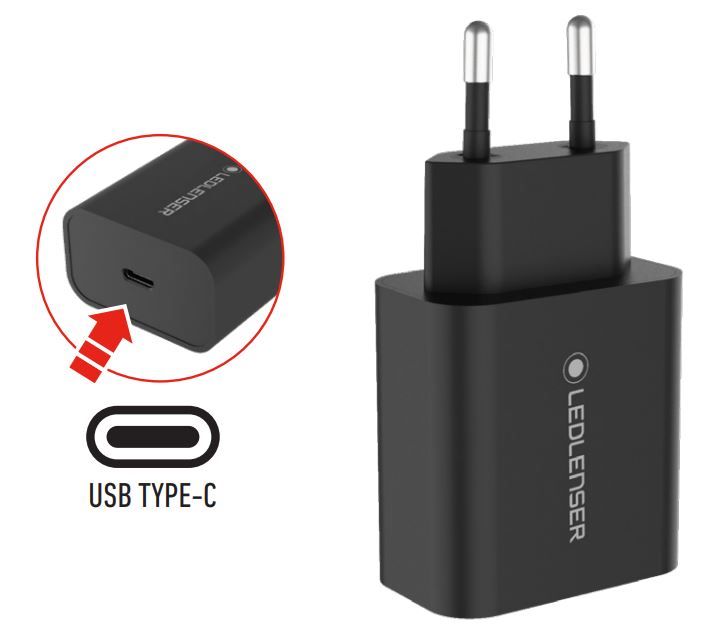 Produktbild USB-C Netzteil 20W für Ledlenser Lampen bild 2