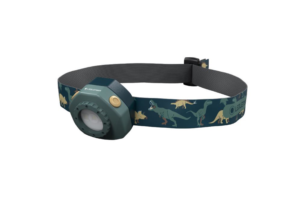 Produktbild Ledlenser KIDLED4R Wiederaufladbare Kinder-Stirnlampe grün und Blaulicht