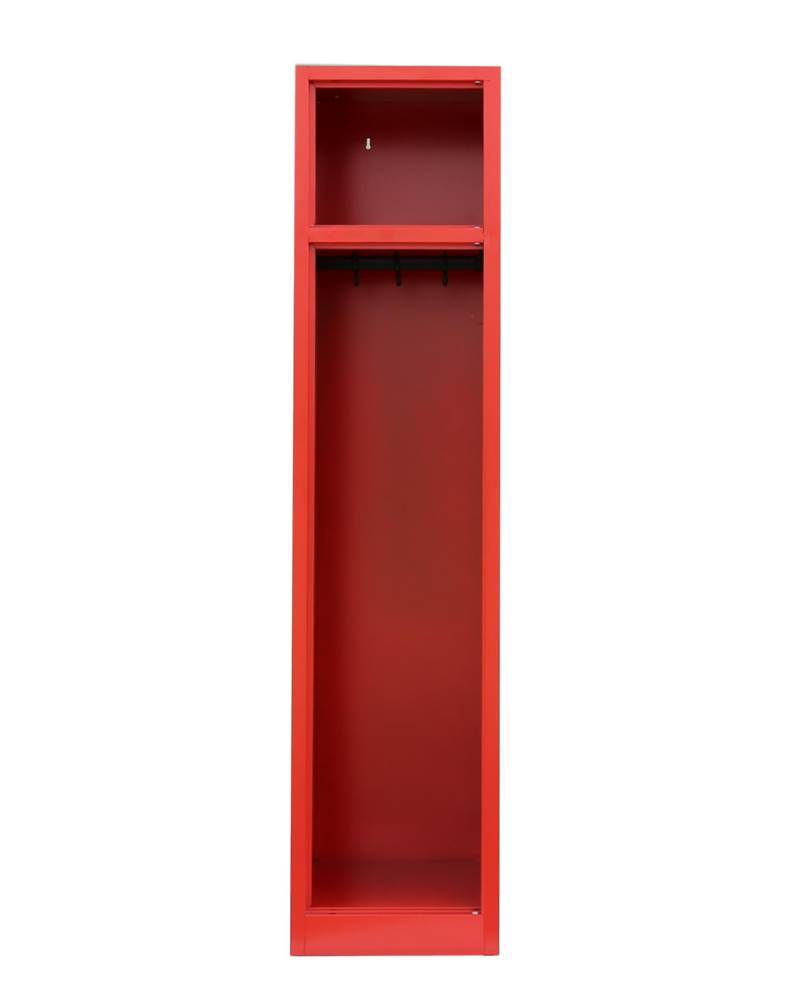 Produktbild Lüllmann Feuerwehrschrank 1 Abteil 1800 x 415 x 500 mm RAL 3000 Feuerrot
