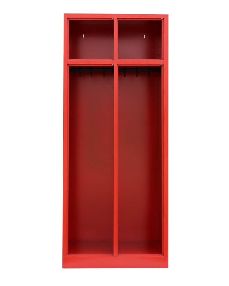 Produktbild Lüllmann Feuerwehrschrank 2 Abteile 1800 x 600 x 500 mm in feuerrot