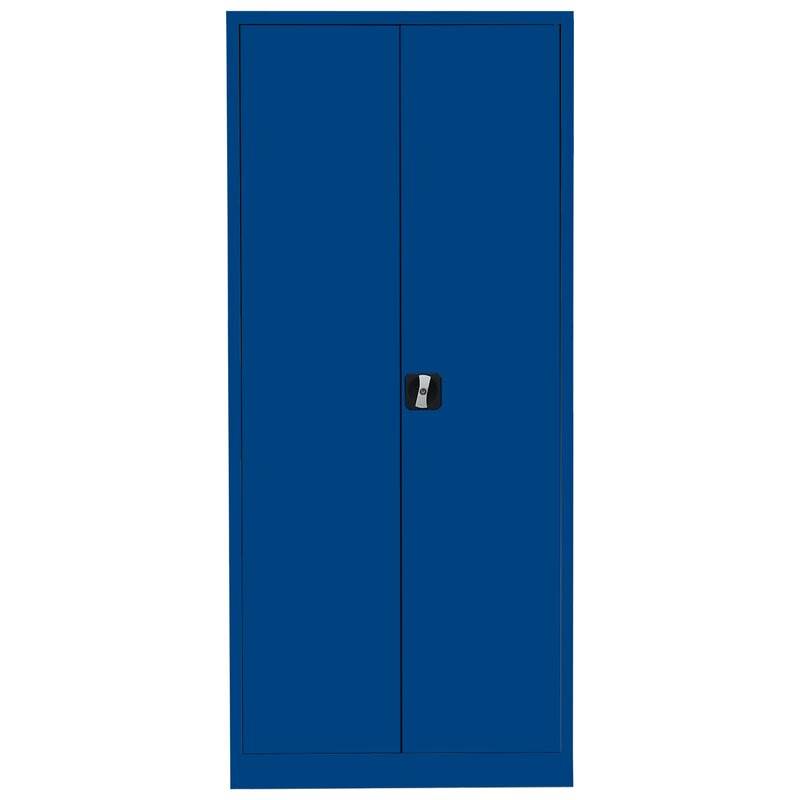 Produktbild Lüllmann Flügeltürenschrank mit 4 Fachböden 1800 x 800 x 383 mm in enzianblau bild 2