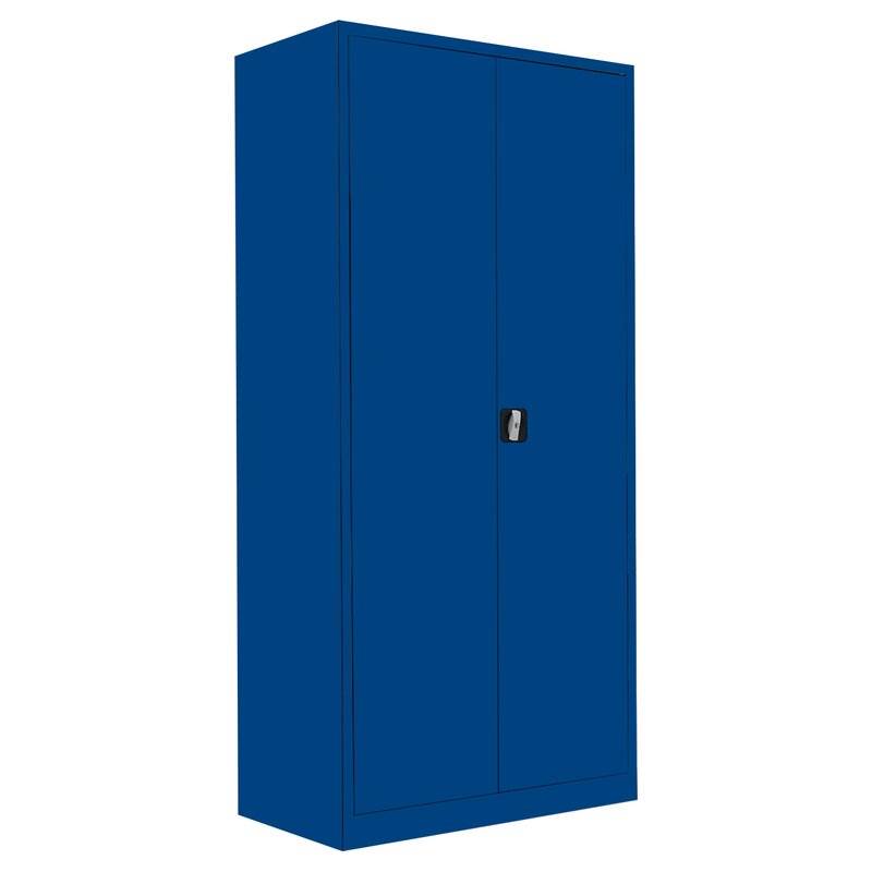 Produktbild Lüllmann Flügeltürenschrank mit 4 Fachböden 1950 x 925 x 422 mm in enzianblau bild 1