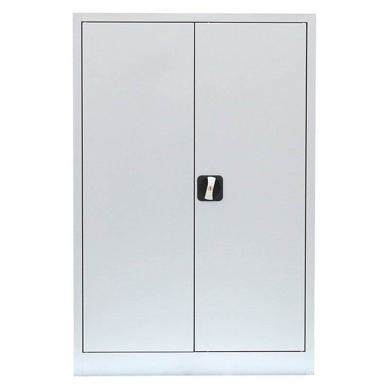 Produktbild Lüllmann Flügeltürenschrank mit 3 Fachböden 1200 x 925 x 422 mm in lichtgrau bild 2